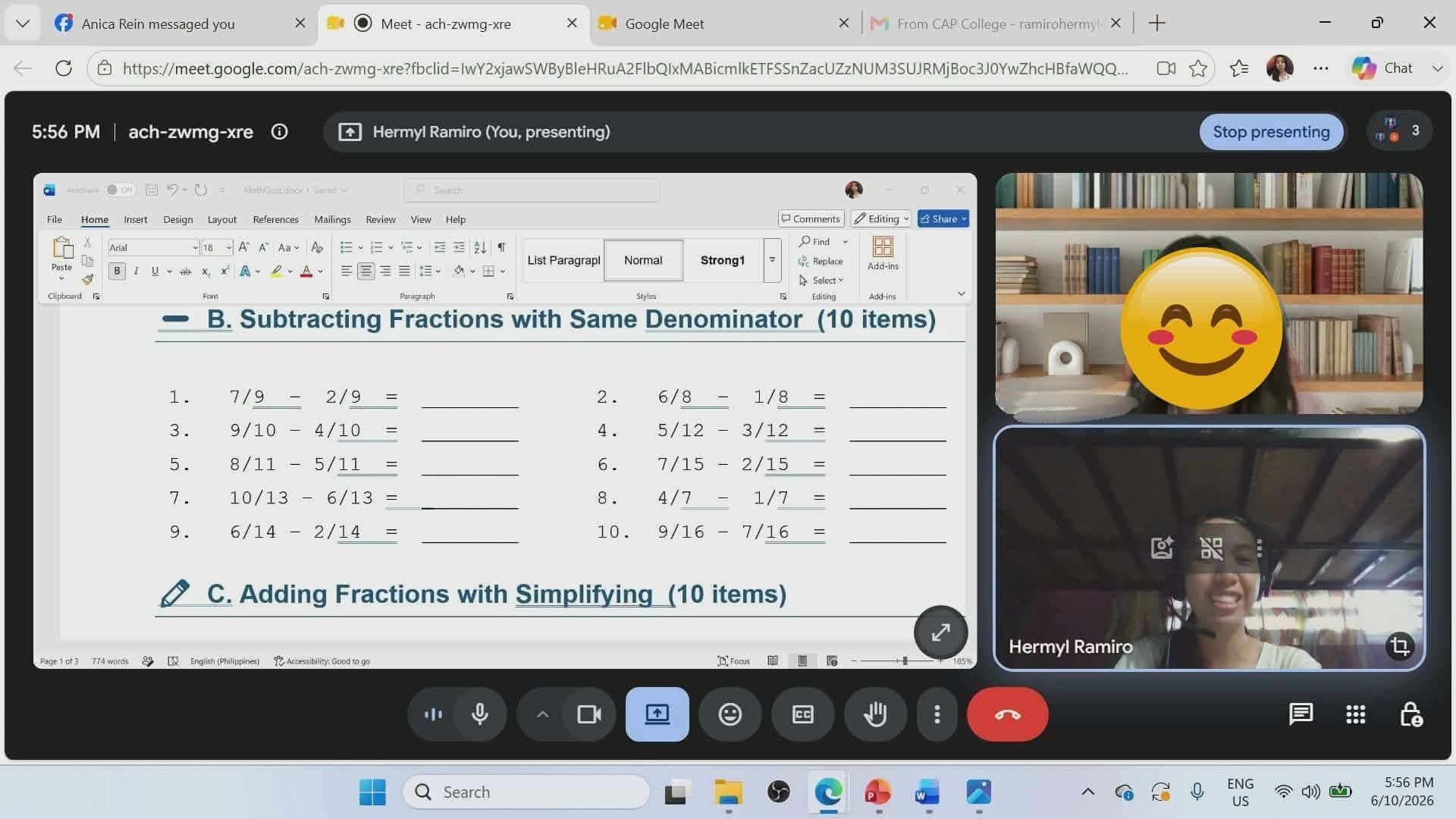 Small group class